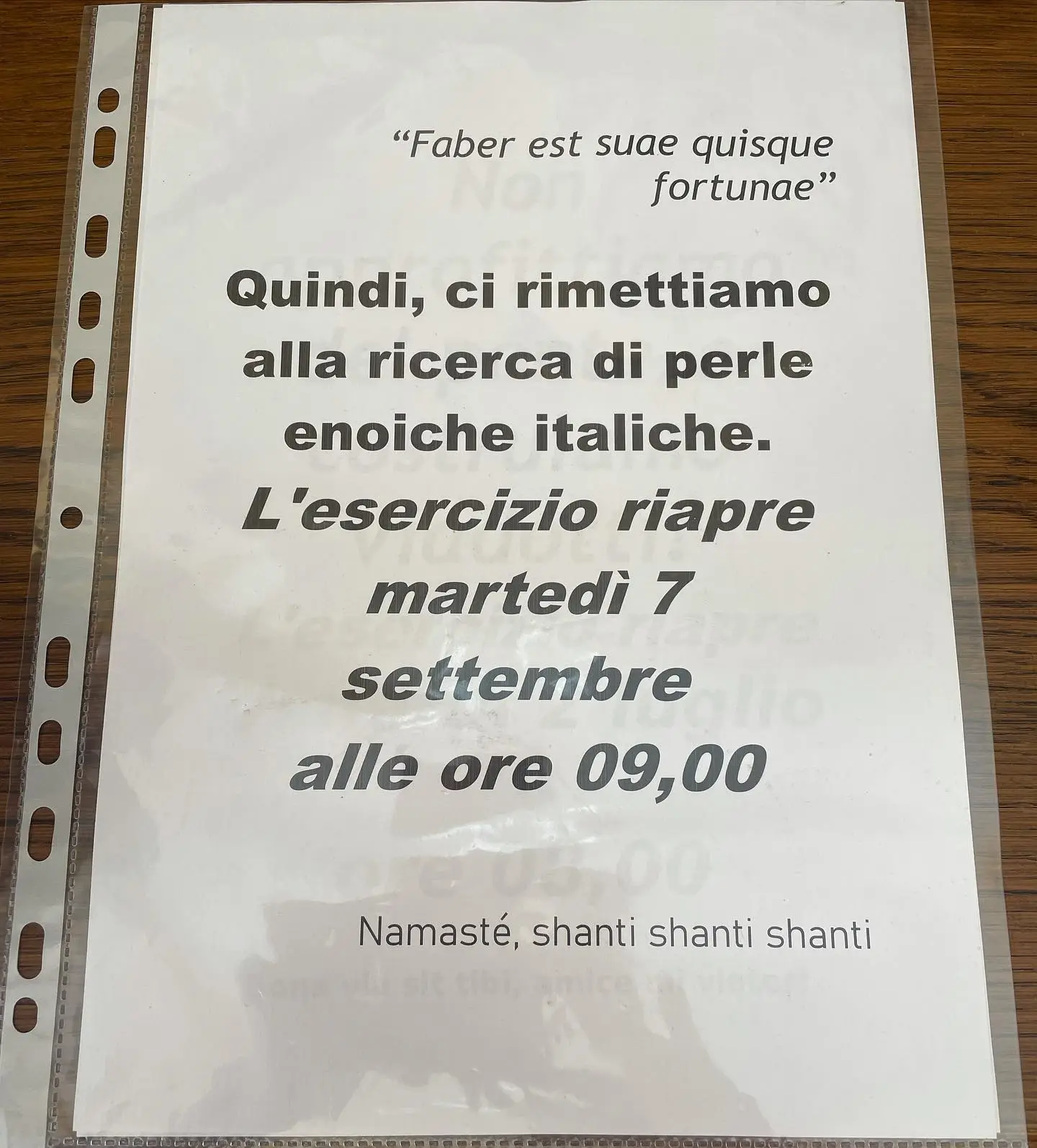 Avviso di riapertura: Faber est suae quisque fortunae, ci rimettiamo alla ricerca di perle enoiche italiane