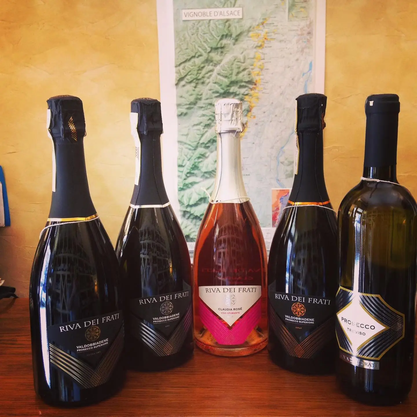Bottiglie di Valdobbiadene di Riva dei Frati